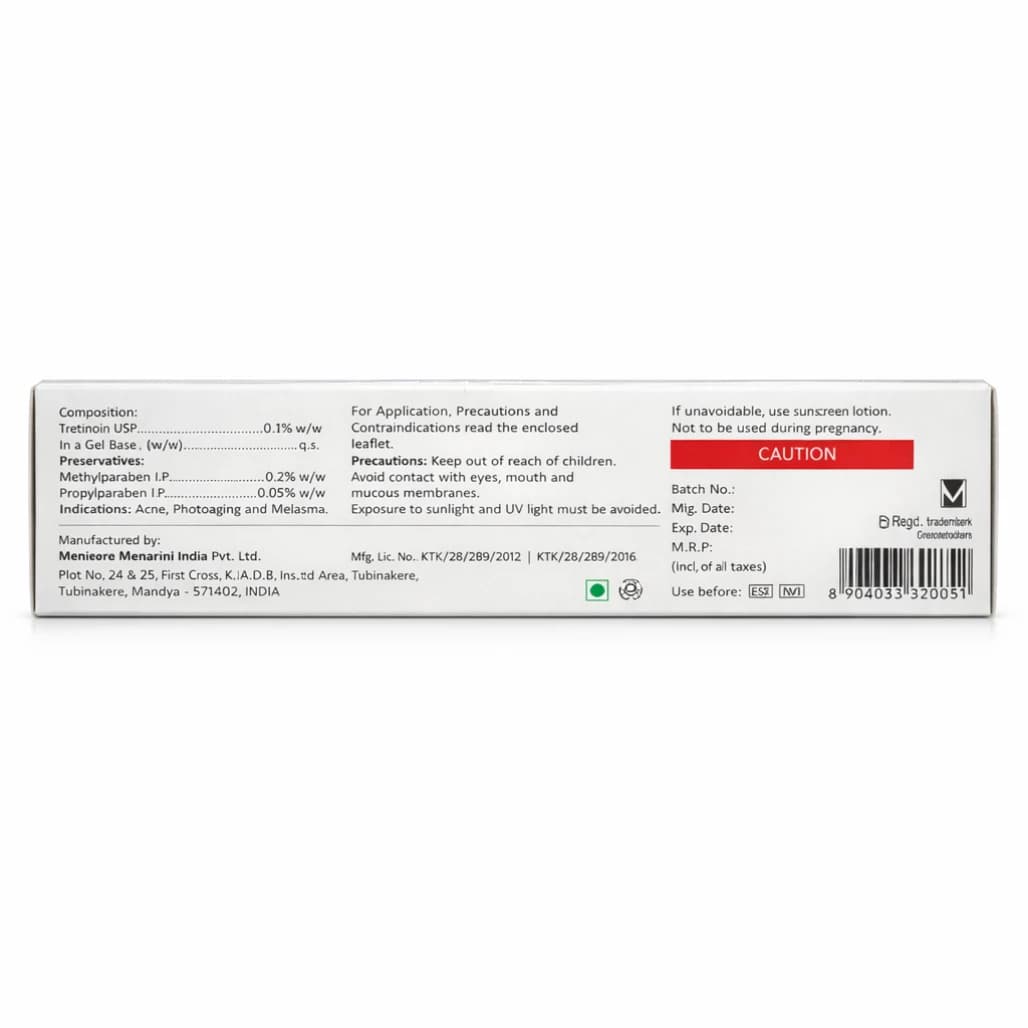 A-Ret Tretinoin Gel 0.1% usage demonstration UK