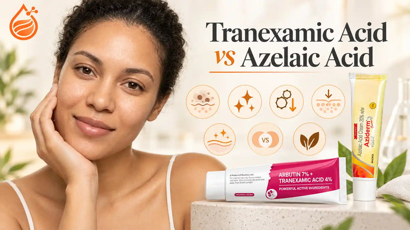 Tranexamic Acid vs Azelaic Acid: Plasmin, Tyrosinase and Melanin