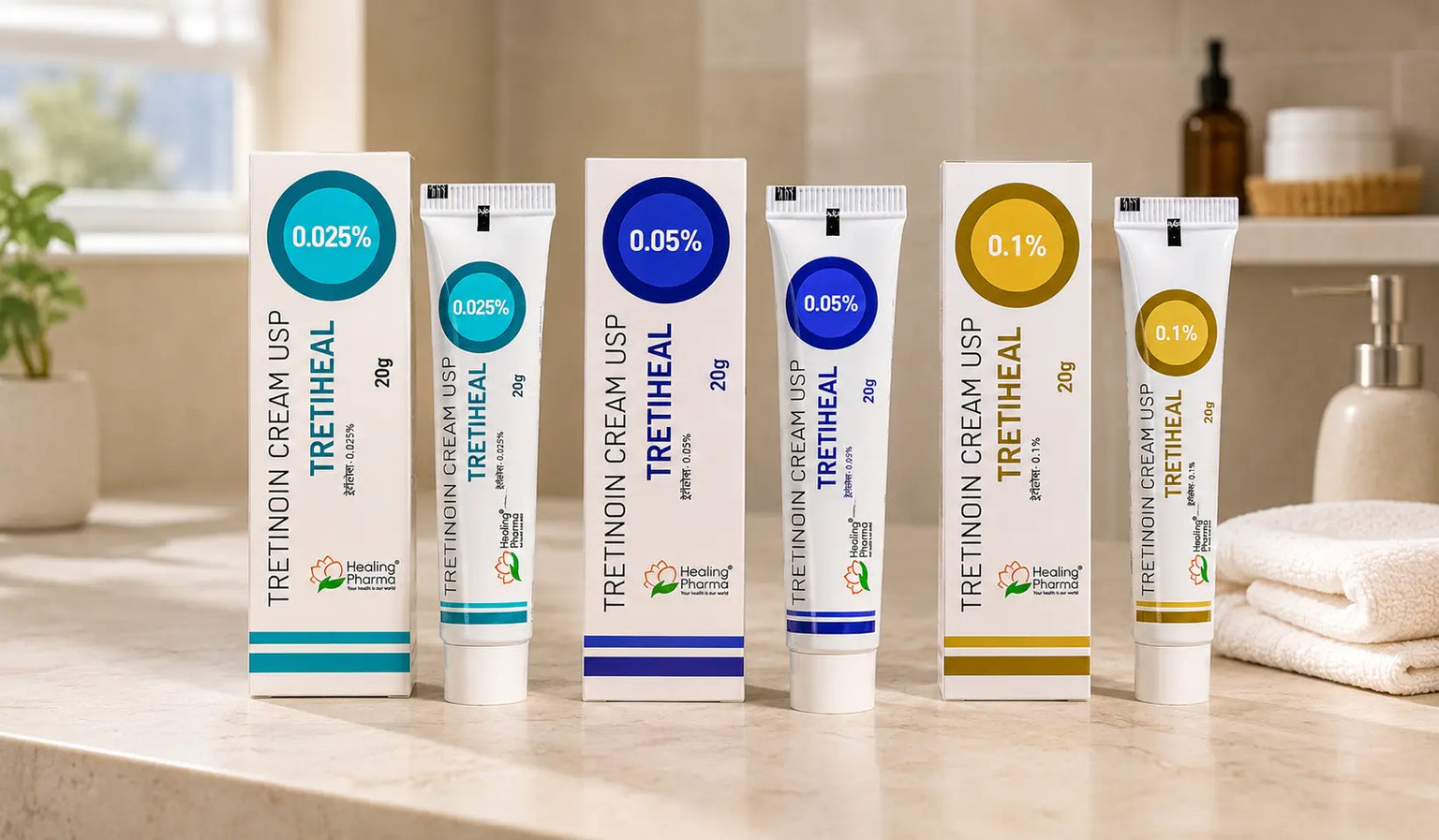 Tretinoin Cream 0.025% vs 0.05% vs 0.1% Guide for Acne, Wrinkles & Dark Spots