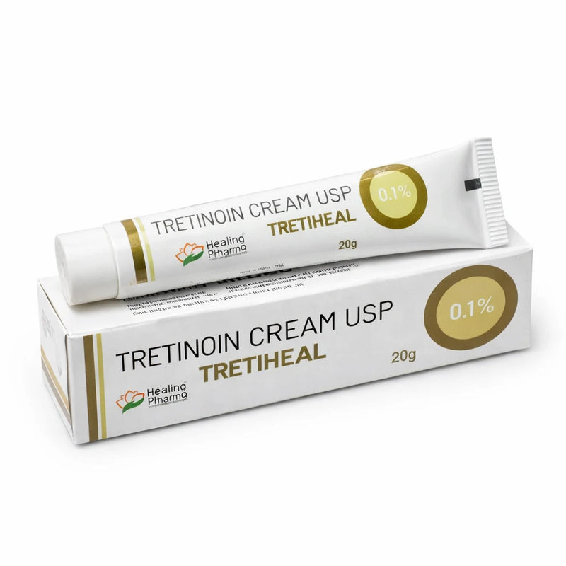 Tretiheal Tretinoin Cream 0.1% tube and box UK
