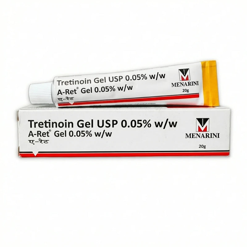 A-Ret Tretinoin Gel 0.05% tube and box UK
