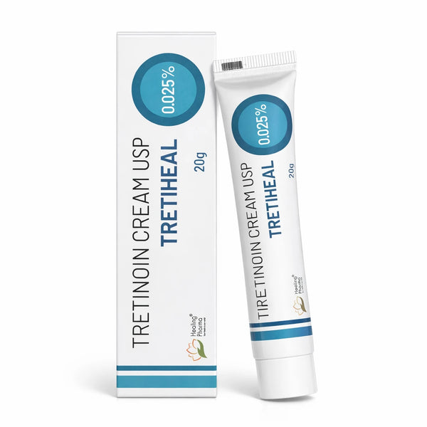 Tretinoin Cream 0.025%, Tretiheal 20g &amp; Tretin 30g for Dark Spots
