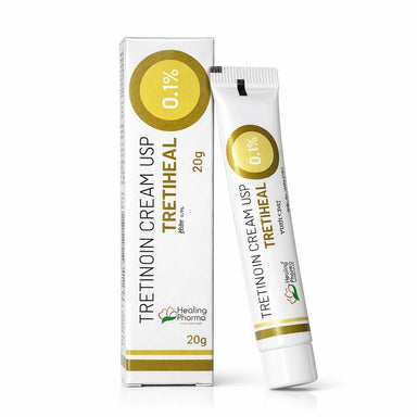 Tretiheal Tretinoin Cream USP 0.1%, 20g for Clogged Pores &amp; Fine Lines