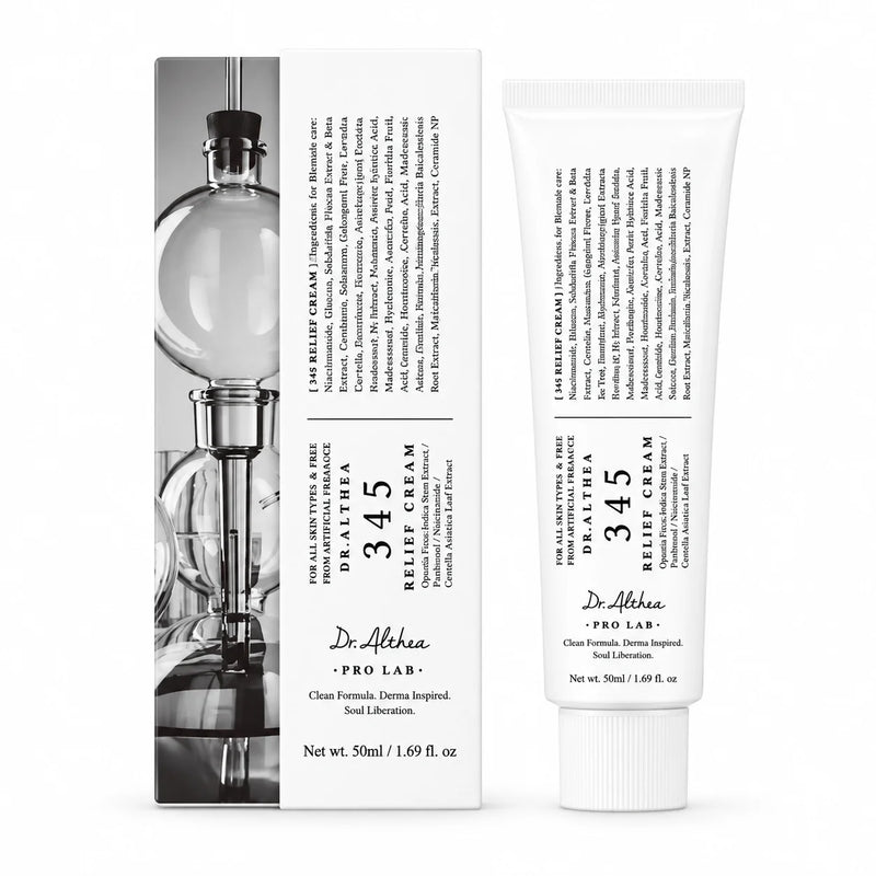 Dr. Althea 345 Relief Cream 50ml box and tube
