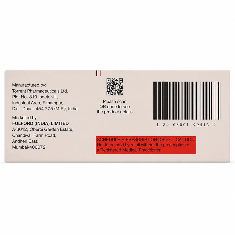 Back packaging of Elocon Mometasone Furoate Cream 10g with barcode and prescription caution label