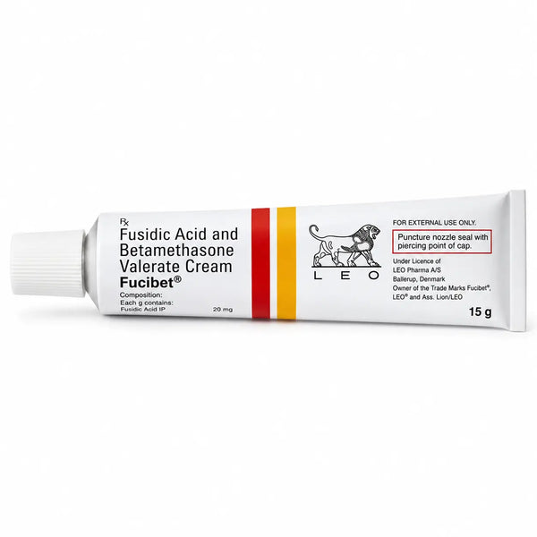 Fucibet Cream 15g with Fusidic Acid 2% &amp; Betamethasone 0.1% for itching