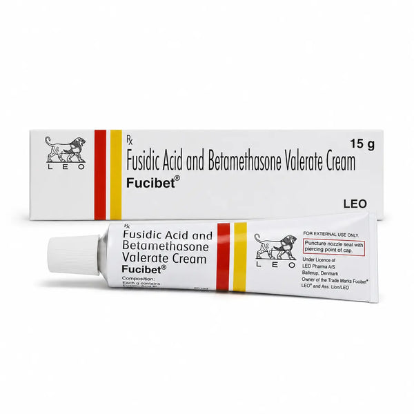 Fucibet Cream 15g with Fusidic Acid 2% &amp; Betamethasone 0.1% for itching