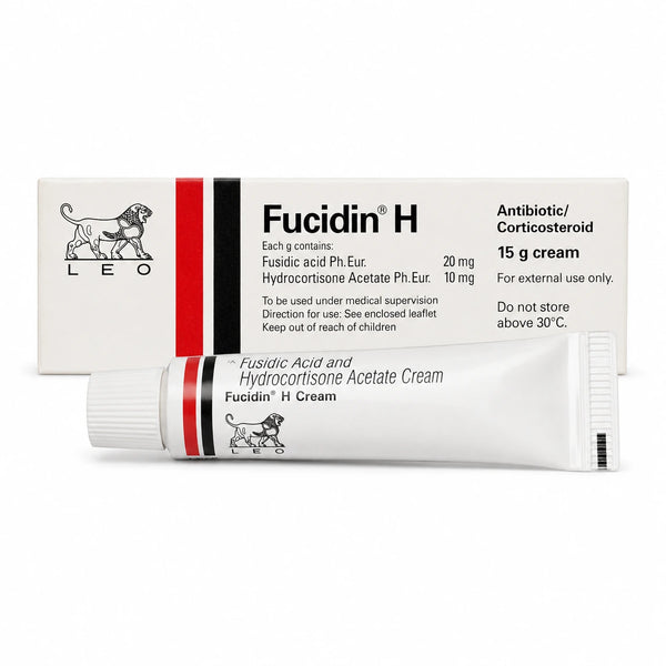 Fucidin H Cream 15g with Fusidic Acid 2% &amp; Hydrocortisone 1% for Eczema