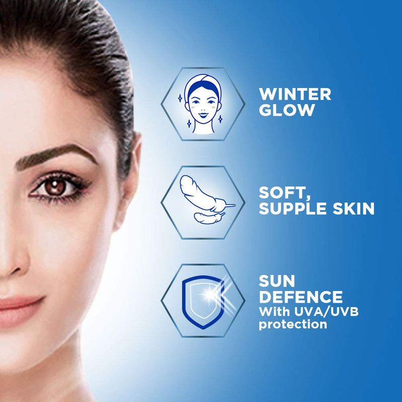 Glow & Lovely Winter Glow 24 hour moisturised glow face cream with vitamins B3, C and E — clinically tested