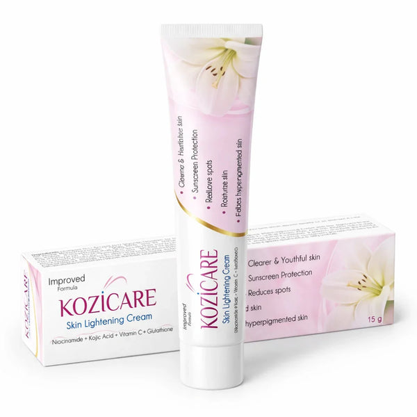 Kojic Acid, Arbutin, Glutathione, Kozicare Skin Lightening Cream 15g by West Coast