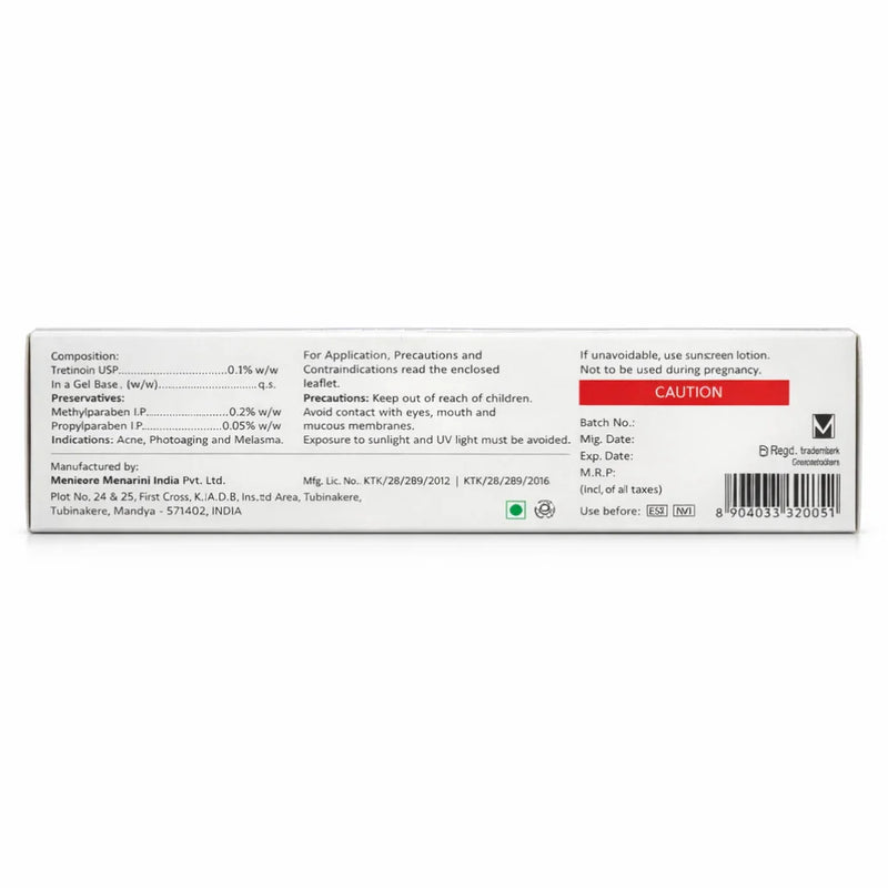 A-Ret Tretinoin Gel 0.1% usage demonstration UK