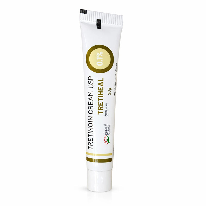 Tretiheal Tretinoin Cream 0.1% 20g packaging detail UK