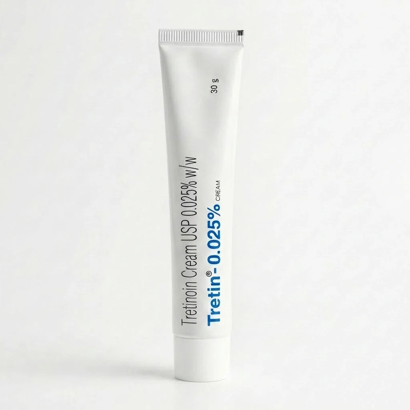 Tretin Tretinoin Cream 0.025% 30g packaging detail UK