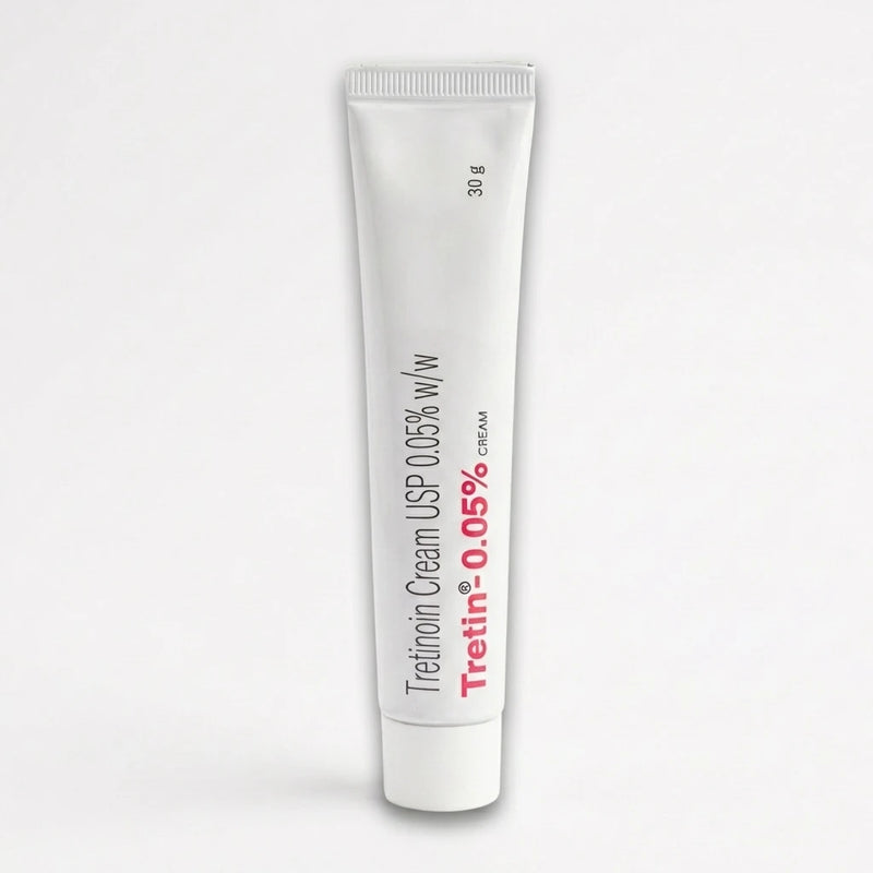 Tretin Tretinoin Cream 0.05% 30g packaging detail UK